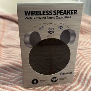 Wireless Speaker Surround Sound Capabilities Bluetooth 49.2ft Range Rechargeable